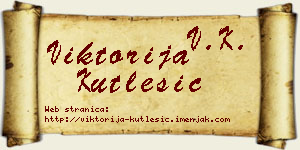 Viktorija Kutlešić vizit kartica